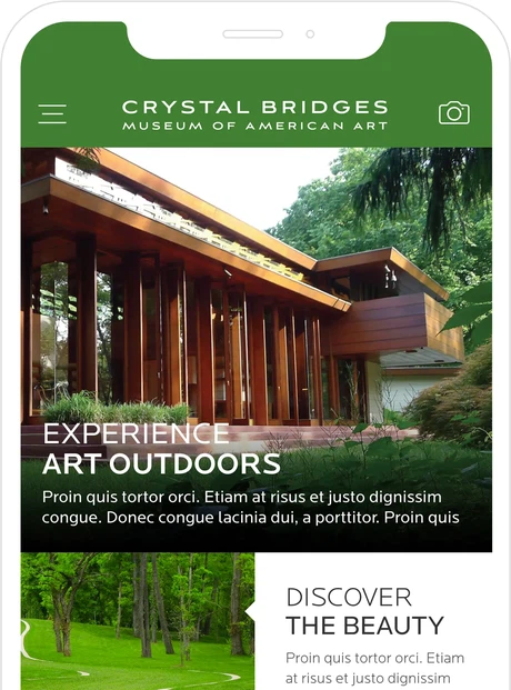 Crystal Bridges Museum Outdoor App